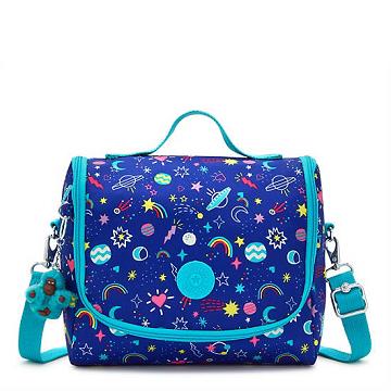 Kipling New Kichirou Printed Lunch Bag Tassen Blauw | BE 2157NW